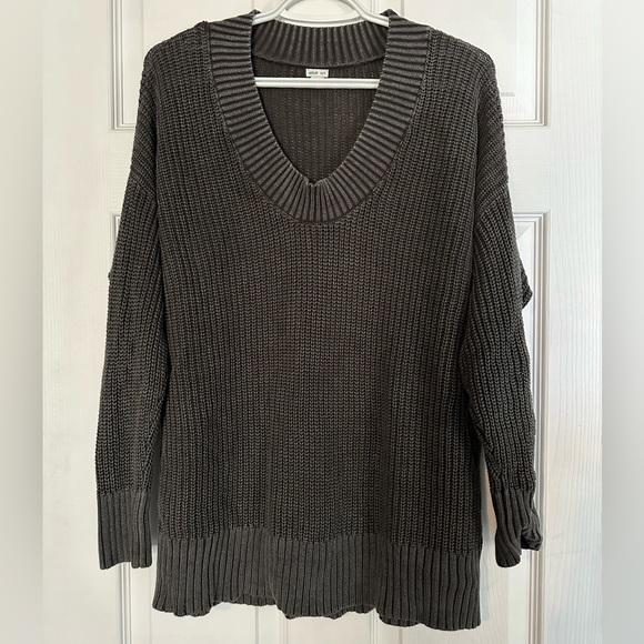 Aerie Scoopneck Cotton Sweater - Picture 1 of 7